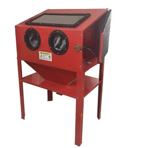 Small Dry <b>Sandblasting</b> Machine SBC220 220L Manual Descaling Stripping Rust Removal Metal Coil Cleaning Equipment - Product Image 1