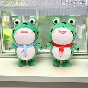 Poupées grenouilles en peluche, style célébrité d'Internet, jouets en coton PP pour enfants, cadeau d'anniversaire unisexe de 2 à 4 ans - Product Image 1