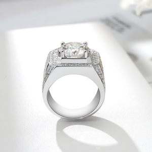 แหวนเงินแท้ S925 ประดับเพชรโมอิสซาไนต์ 1-5 กะรัต สำหรับผู้หญิงและผู้ชาย - Product Image 3