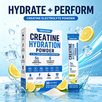 Poudre d'hydratation à la créatine, mélange de boisson électrolytique pour entraînement sportif, créatine monohydrate, supplément d'entraînement quotidien pour adultes, sans gluten