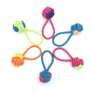 En popüler ürünler pet çiğneme oyuncağı köpek pamuk ip ve top oyuncağı - Product Image 3