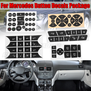 Car Button Repair Steering AC Door Lock <b>Window</b> <b>Decals</b> Stickers New for Mercedes for Benz 2007-2014 Button Repair Sticker <b>Decal</b> - Product Image 1