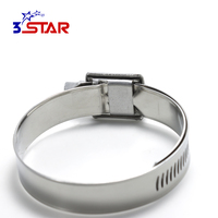 Collier de serrage à vis sans fin en acier inoxydable robuste pour radiateurs automobiles, flexibles de refroidissement et de chauffage, et prises d'air