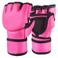 Gants de combat MMA demi-doigts pour adultes Gants de combat avec sac de sable Gants de boxe Muay Thai 1 paire