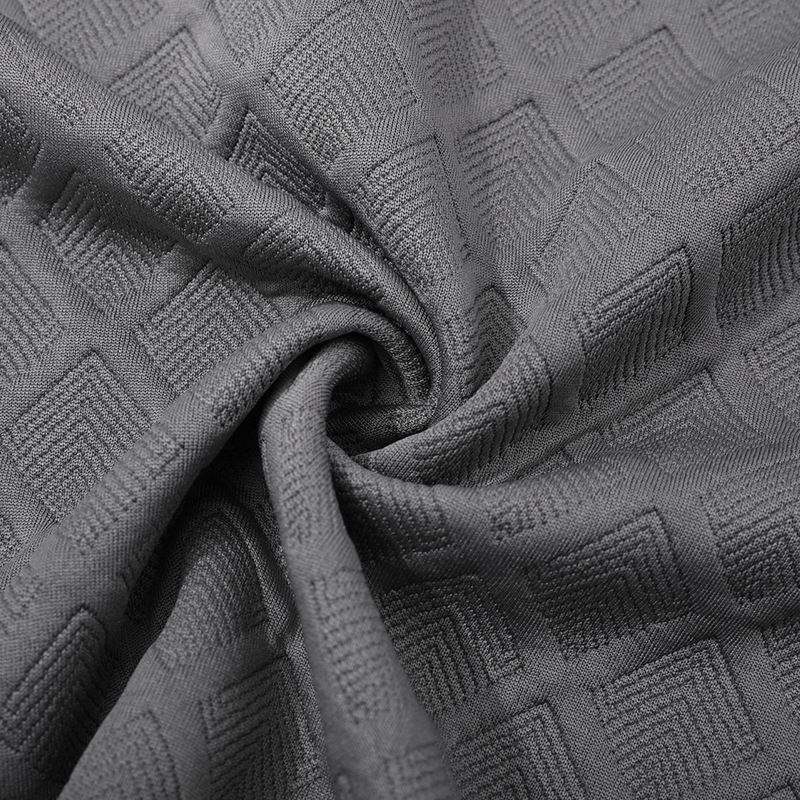 60%co 40%pes Polyester Knit 5x5 Ribbing Cotton Organic Diamond Fabrics  Stretch Poly Knit Ottoman Fabric