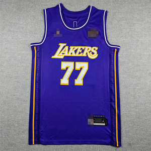 Nueva <span class=keywords><strong>Camiseta</strong></span> Deportiva Bordada <span class=keywords><strong>de</strong></span> Baloncesto para Hombre, Oferta Especial, 77 Luka <span class=keywords><strong>Doncic</strong></span>, Jersey <span class=keywords><strong>de</strong></span> Los Angeles - Product Image 5