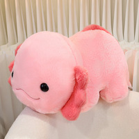 Jouets en peluche de haute qualité, super doux, en coton PP, animaux, salamandre rose, jouets en peluche pour soulager le stress