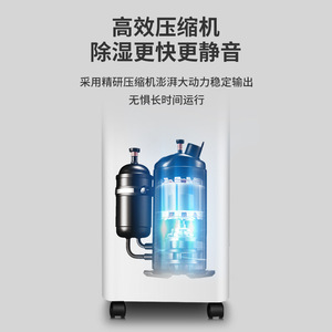 AUX Refrigerative <b>Dehumidifier</b> 30-49.9 Pints 200-299 Sq Ft Household Electronic Control - Product Image 5