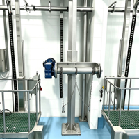 Équipement d'abattage automatique EME pour abattoir de buffles, ligne de production pour une ligne complète d'abattage de bovins
