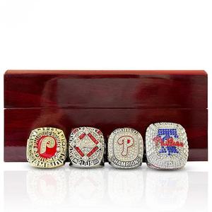 Anillo de <span class=keywords><strong>Campeonato</strong></span> de la MLB de Filadelfia 1980-<span class=keywords><strong>2022</strong></span>, Juego Completo Personalizado, Joyería de Béisbol Moderna y a la Moda con Incrustaciones de Diamantes de Imitación - Product Image 2