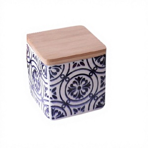 กล่องใส่เครื่องเทศเครื่องเทศ Masala Dabba ทำจากไม้กล่องใส่เครื่องเทศ - Product Image 1