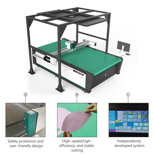 เครื่องตัดหนังอัตโนมัติ CNC สำหรับงานตัดเจาะผ้าหุ้มเบาะรถยนต์ เครื่องจักรผลิตหนัง PU สังเคราะห์ - Product Image 2