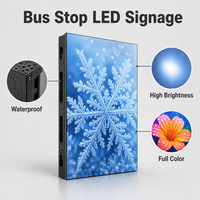 Affichage publicitaire LED extérieur P3.91, étanche, haute luminosité, panneau LED couleur pleine pour signalisation numérique des arrêts de bus