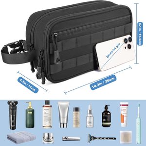 Trousse de Toilette de Voyage Tactique Molle de Luxe Personnalisée pour Outils EDC et Kit de Rasage – Vente en Gros - Product Image 3