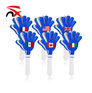 Gants à claquettes personnalisés Nuoxin pour événements sportifs, cadeaux, bruiteurs, gants à claquettes joyeux avec bannière de drapeau - Product Image 2