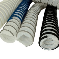 Systèmes de ventilation HVAC flexibles de style industriel chinois de 10 m en PTFE, conduite d'air en acier inoxydable résistante aux produits chimiques pour hôpitaux et extérieur