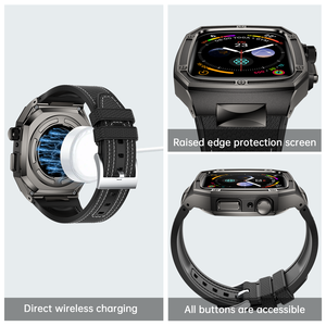 Funda Protectora Sólida de Aleación con Correa de Silicona Suave para <span class=keywords><strong>Apple</strong></span> <span class=keywords><strong>Watch</strong></span> Series 10/11 46mm - Product Image 3