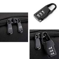 Sac à dos lumineux avec port de charge USB, verrou de sécurité et bracelet DJ, sac à dos de voyage unisexe tendance pour ordinateur portable et musique DJ