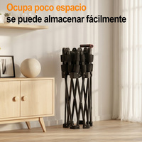 Trampolín Hexagonal Negro Plegable de Acero, Resistente, Capacidad de 150 kg, para Ejercicio en Interiores y Exteriores, Disponible en España