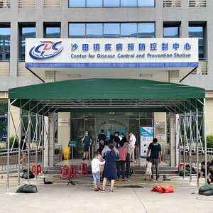 맞춤형 접을 수있는 푸시 풀 PVC 쉼터 텐트 저장 차고 보관으로 사용할 수 있습니다 - Product Image 5