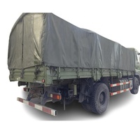 1suzu mobil mobil truk pengangkut tunggal 8m 6x4 mesin Diesel tubuh nampan kargo 8-speed dongfeng 6x6 barang Van pagar transportasi