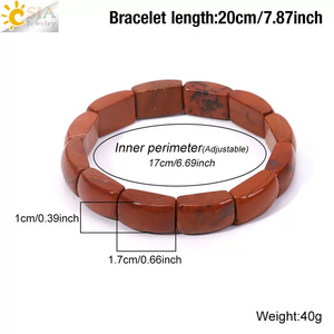Bracelet en quartz transparent de forme large en pierres naturelles mélangées, idéal pour la guérison, pour femme, cadeau de bijoux - Product Image 5