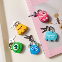 Mini cadenas créatif en acier inoxydable, motif dessin animé, super mignon et adorable, pour la maison, bagages, style coréen