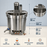 Fabrieksdirect commerciële gas kookketel met automatische roerder, 304 roestvrij staal, zware uitvoering, voor restaurantkeukens