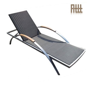 Lit de loisirs chaises longues en rotin chaise longue meubles soleil patio <span class=keywords><strong>extérieur</strong></span> en osier chaise longue - Product Image 2