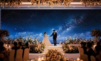 Layar LED Sewa Indoor P2.9 7680Hz Bebas Kedip, Tata Letak Lengkung Fleksibel, Pembongkaran Cepat untuk Acara Pernikahan