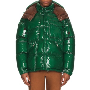 Veste matelassée pour homme sur mesure en gros avec capuche, veste d'hiver pour homme, manteau en <span class=keywords><strong>duvet</strong></span>, vêtements d'extérieur matelassés, veste matelassée brillante pour homme - Product Image 1