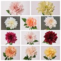 Bunga Dahlia Sutra Buatan Realistis, Melembapkan, Dekorasi Meja Dalam/Luar Ruangan, Pernikahan, Wisuda, Fotografi