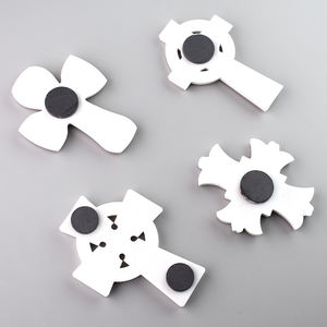 도매 맞춤형 기독교 십자가 가톨릭 장식용 레진 냉장고 자석 (교회 및 가정 기도용 냉장고 자석) - Product Image 4