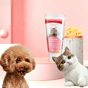 Pasta de Dientes y Cepillo de Dientes Comestibles para Mascotas, para el Cuidado Bucal y la Limpieza de Dientes de Perros, para el Mal Aliento - Product Image 2