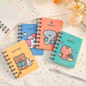 Cartoon <b>Cute</b> A7 Spiral Bound Mini Blank <b>Notebook</b> 80 Sheets Students Carry Office Pocket Notepad Gift for Learning Planning - Product Image 1