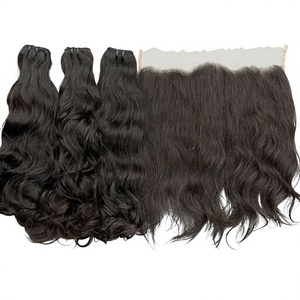 Cabello vietnamita con ondas naturales, cabello humano virgen al por mayor, paquete de cabello virgen sin procesar, extensiones de cabello ondulado natural - Product Image 2