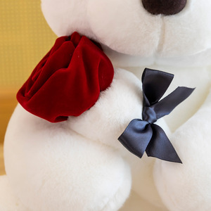 Venta al por mayor Juguetes para dormir San Valentín Animal de peluche Amor Oso de peluche Juguete de peluche con rosa - Product Image 6