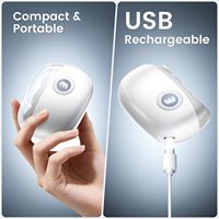 Coupe-ongles électrique rechargeable USB 3 vitesses, lame incurvée, ouverture large, fonction automatique, écran d'affichage, pour doigts - Vente en gros