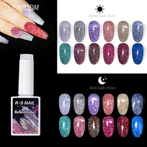 2024 R S Nail 128 Colors Uv Gel Polish 15ml Private Label 3 Step Gel Polish Hungary Disco Reflective Uv Gel Nail Beauty Supplies