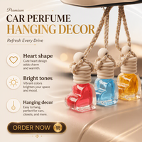 Diffuseur de parfum moderne en verre liquide pour voiture, à suspendre au rétroviseur ou sur la grille d'aération, désodorisant multi-parfums pour l'intérieur de la voiture