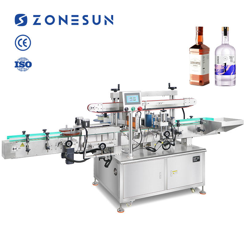 ZONESUN ZS-TB501R Vertical Automatic Sticker Round Square Bottle ...