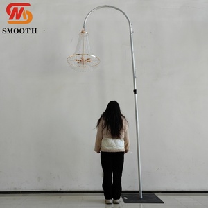 Lámpara Colgante de Cristal en Forma de Rueda de la Fortuna, Elegante y Glamurosa, Ideal para Bodas y Banquetes - Product Image 4