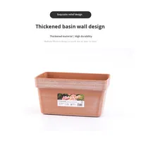 Pot de jardin rectangulaire en plastique épaissi, durable, pour balcon et maison, idéal pour la culture de tomates, fraises et légumes – Fournisseur direct usine