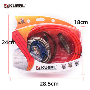 ชุดสายเคเบิลซับวูฟเฟอร์ KUERL 8GA รุ่น K-383 สำหรับเชื่อมต่อเครื่องขยายเสียงในรถยนต์ ติดตั้งง่าย - Product Image 2