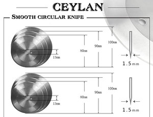 <span class=keywords><strong>Machine</strong></span> à découper le shawarma de 80 mm, couteau à découper le <span class=keywords><strong>kebab</strong></span>, lame circulaire lisse pour Ceylan Devran Heran Seymen - Product Image 3