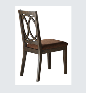 Ensemble de 2 chaises de salle à manger modernes en tissu imperméable marron et finition expresso pour appartement - Product Image 2