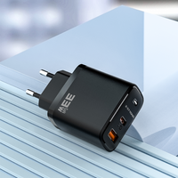 Adaptateur de charge rapide universel 20W 33W double port Type C PD QC 3.0 2 USB, adaptateur de téléphone portable, chargeur mural