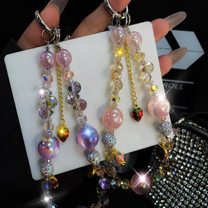 سحر فتاة سوار الرجعية الهاتف المحمول الحبل البوتيك المصنوعة يدويا سلسلة مطرز اليد القصيرة قلادة المعصم سوار كليب الحبل - Product Image 3