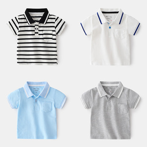 Polo à manches courtes pour garçons, tendance urbaine, style décontracté, pour l'extérieur et la maison - Product Image 1