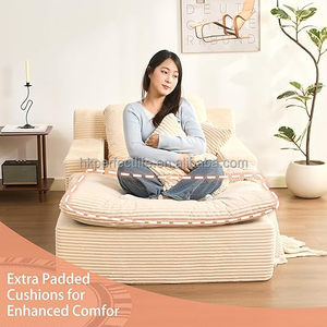 Modern Modular Cloud Sofa Deep Seat No Assembly Required Upholstered Couch for Villa Living Room Apartment Lounge Loop Design - Product Image 3